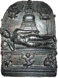Depiction of the Parinibbana